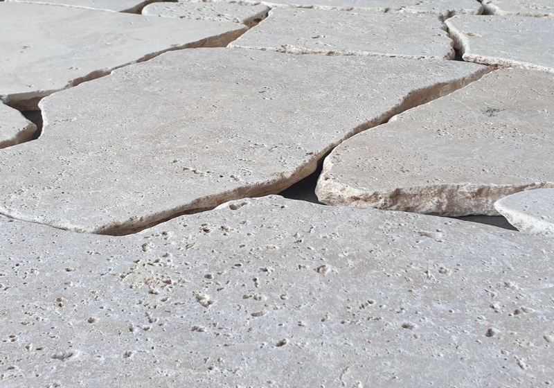 Stepping stone, chaotic travertine KievStone